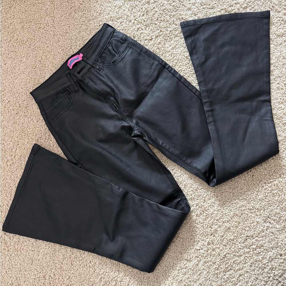 Edikted faux leather petite pant